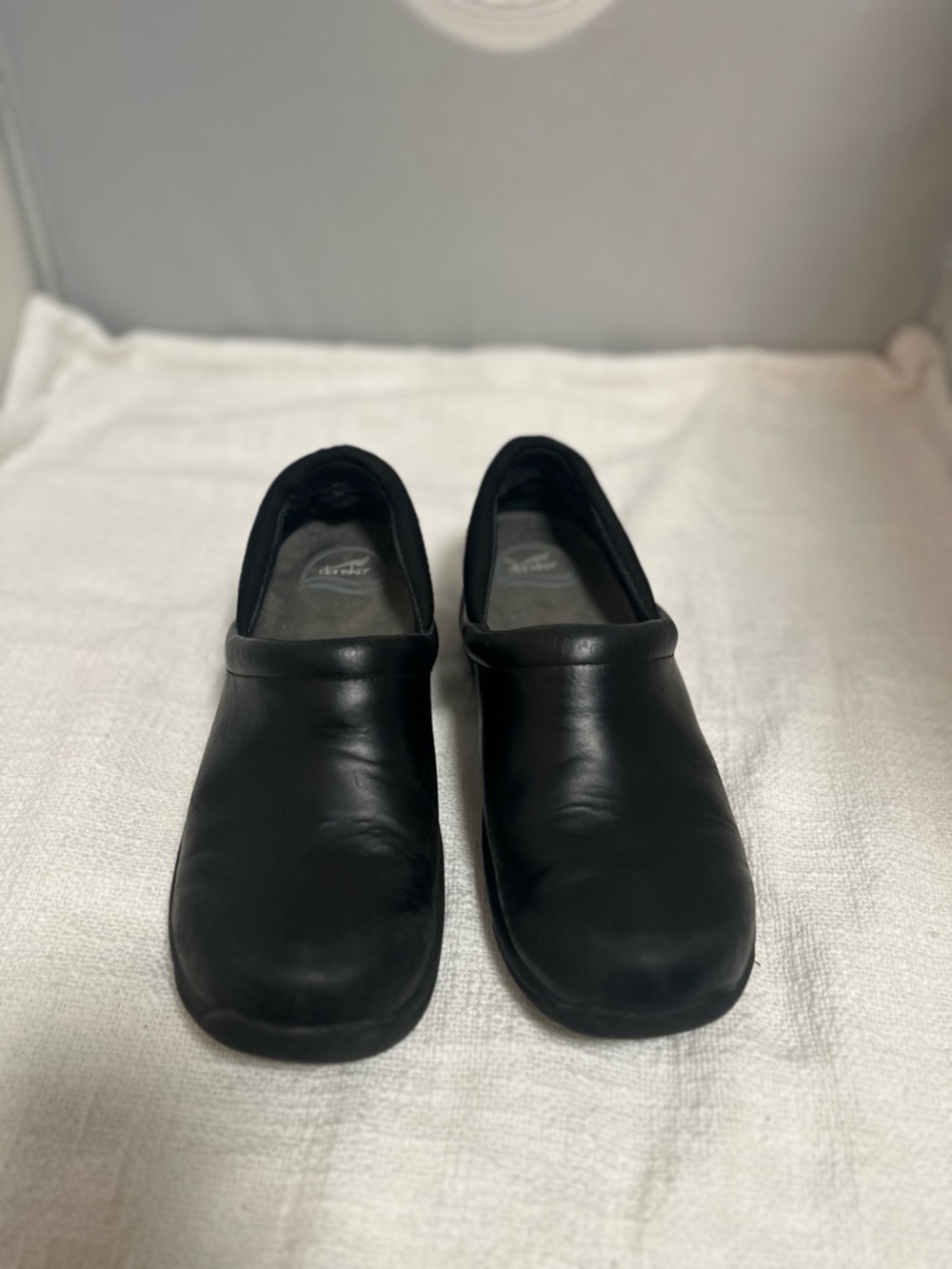 Woman’s Black Slip-On Leather Dansko Shoes